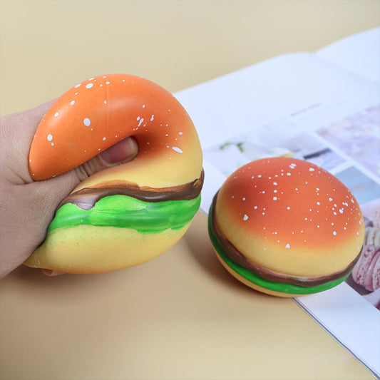 Owllaser Hamburger Squeeze Toy