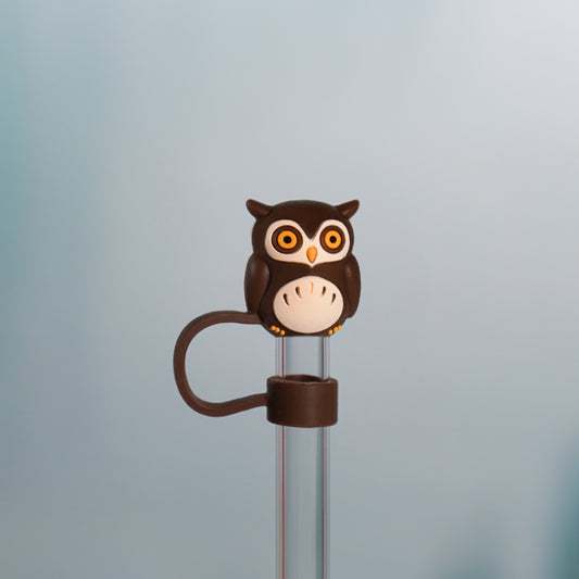 Owllaser Owl Straw Topper, PVC Straw Accessory for 10mm Straw