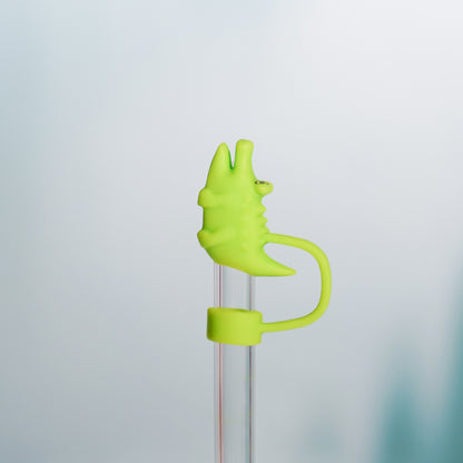 Owllaser 3D Hot Crocodile Straw Topper, Straw Accessory for 10mm Straw