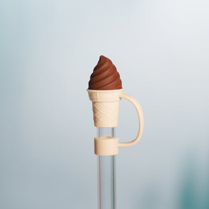 Owllaser Colorful Ice Cream Straw Topper, Straw Accessory for 10mm Straw