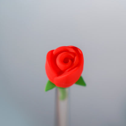 Owllaser Romantic Rose Straw Topper Accessory for 10mm Straw