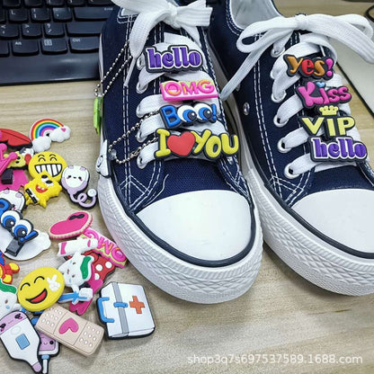 Owllaser "I LOVE YOU" Charms for Shoes, Accessories for Shoes