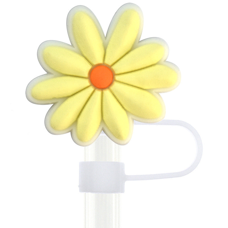 Owllaser Creative Cute Flower Straw Topper (9Pcs) for 10mm Straw