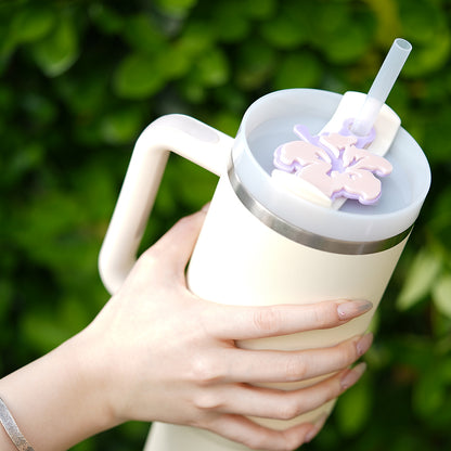 OwlLaser Hibiscus Flower Tumbler Tags 40oz / 30oz