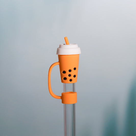 Owllaser Milk Tea Cup Straw Topper, Straw Accessory for 10mm Straw