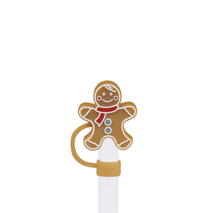 Owllaser Gingerbread Man Straw Topper for 10mm Straw