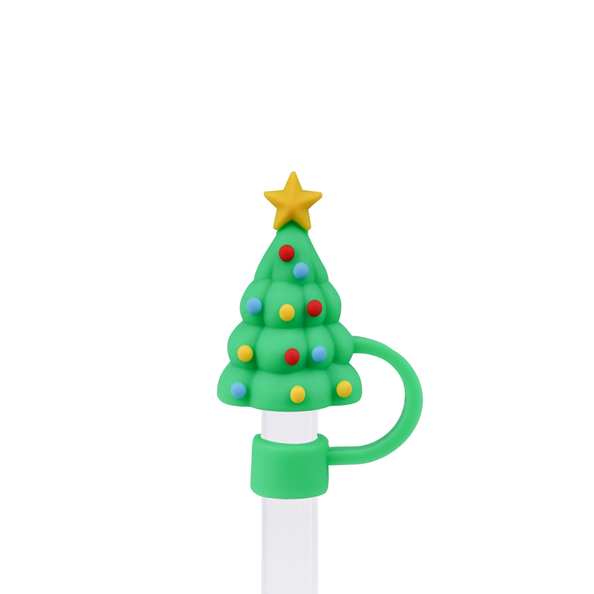 Owllaser Christmas Tree Shaped Straw Topper for 10mm Straw