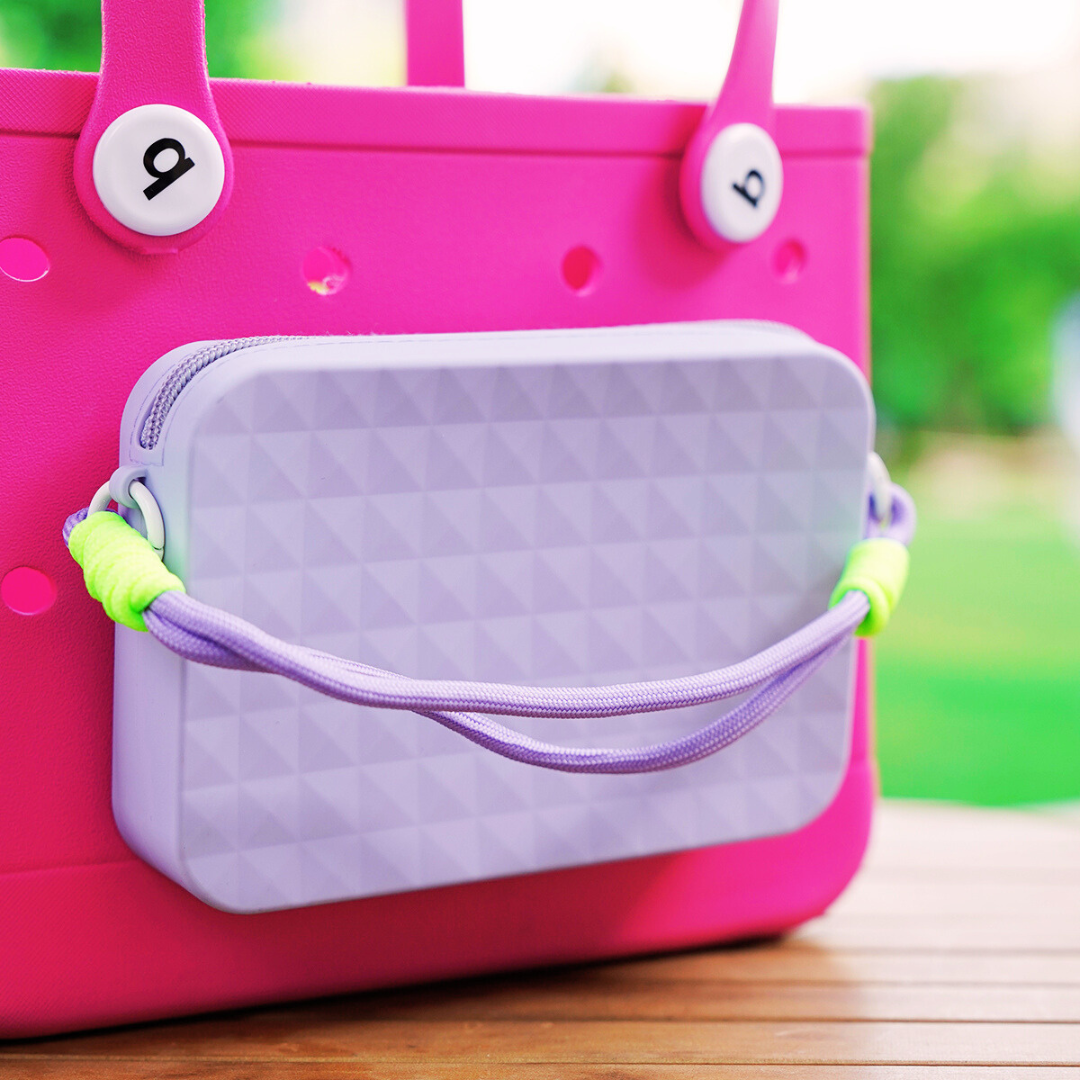 Owllaser Colorful Phone holder with Rope Handle, Compatible with Bogg Bags, Portable Phone Case Holder