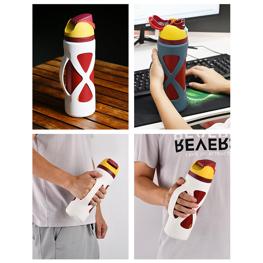 Owllaser Easy Grip Water Bottle Sleeve for Owala Free Sip