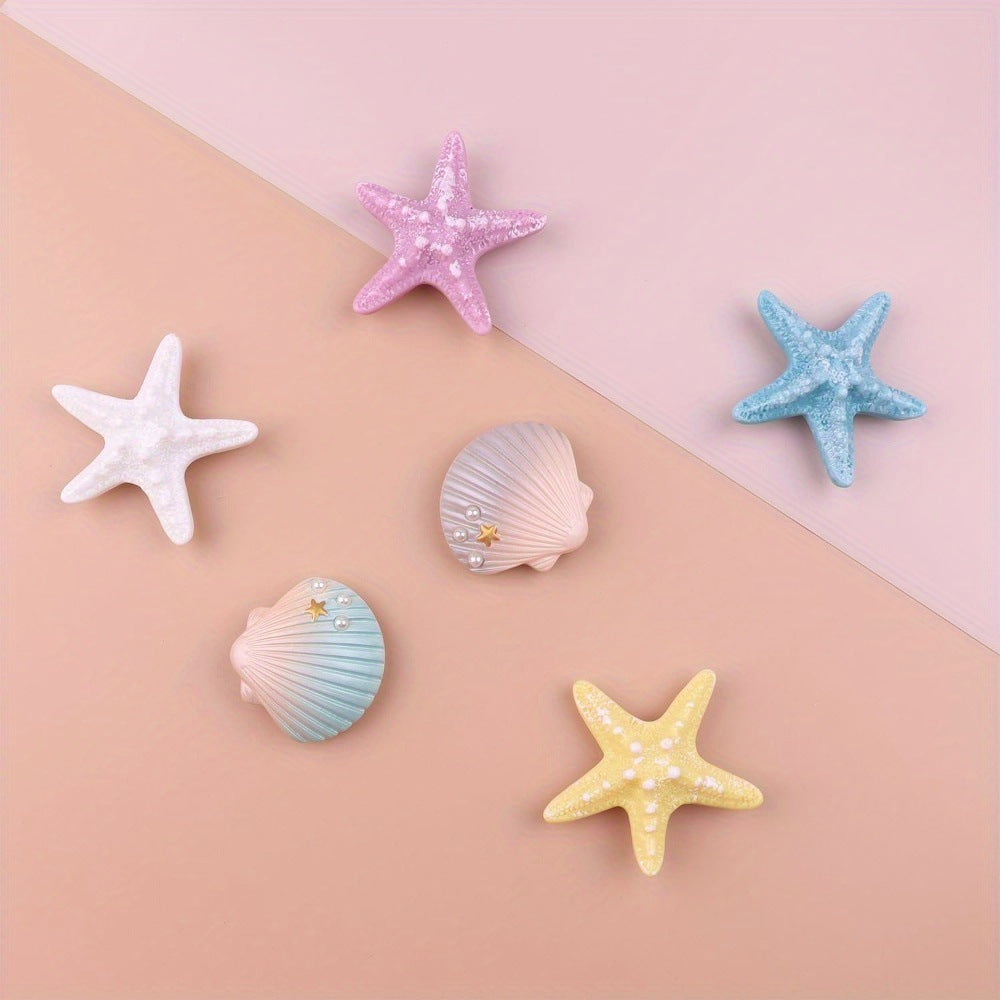 Owllaser Starfish and Shell Handbags Accessory Set, Bit Charms for Bogg Bags