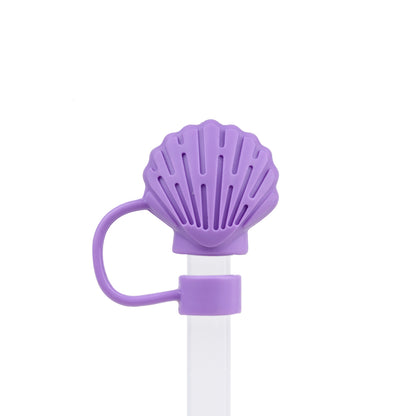 Owllaser Purple Shell Straw Topper Accessory for 10mm Straw