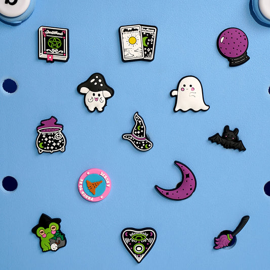 Owllaser Halloween Series Charms for Handbags, Accessories PVC for Bogg Bags(13PCS)