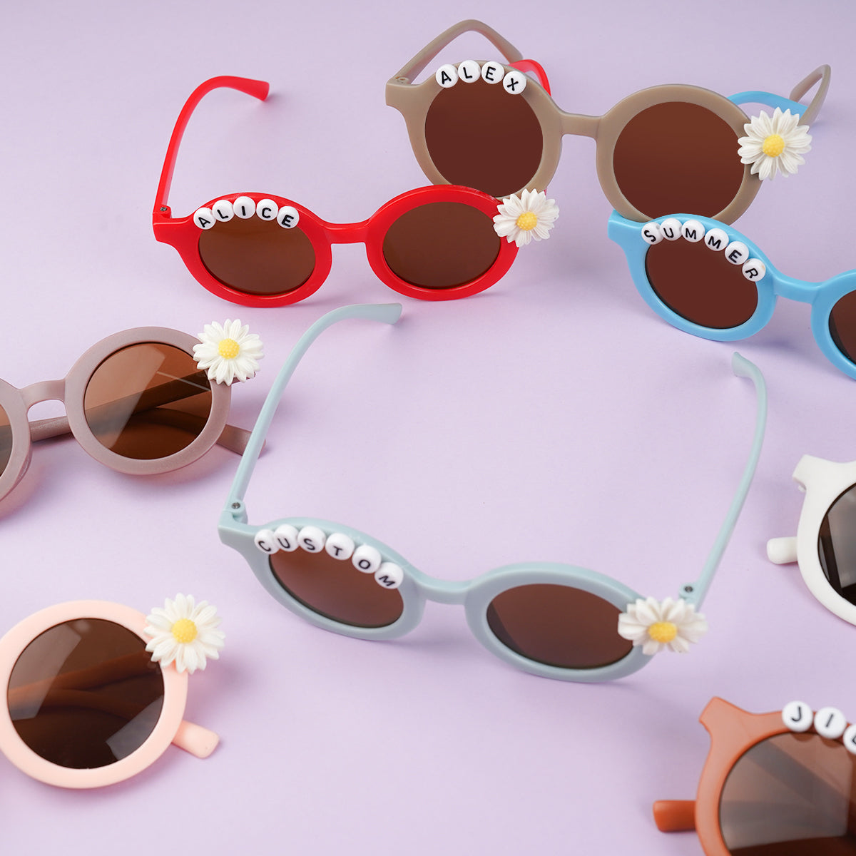 Owllaser Chidren Fashion and Sweet Personalized Letters Sunglasses