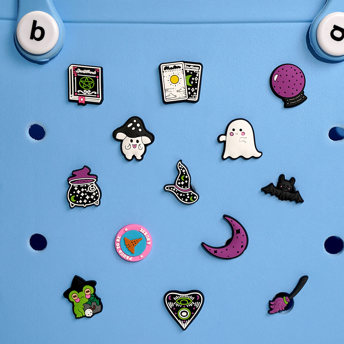 Owllaser Halloween Series Charms for Handbags, Accessories PVC for Bogg Bags(13PCS)