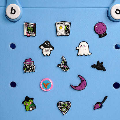 Owllaser Halloween Series Charms for Handbags, Accessories PVC for Bogg Bags(13PCS)