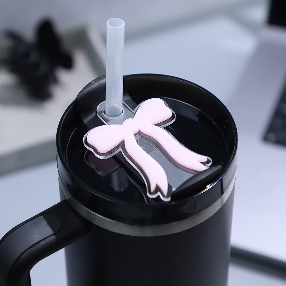 OwlLaser Slender Bow Ribbon Tumbler Tags 40oz / 30oz