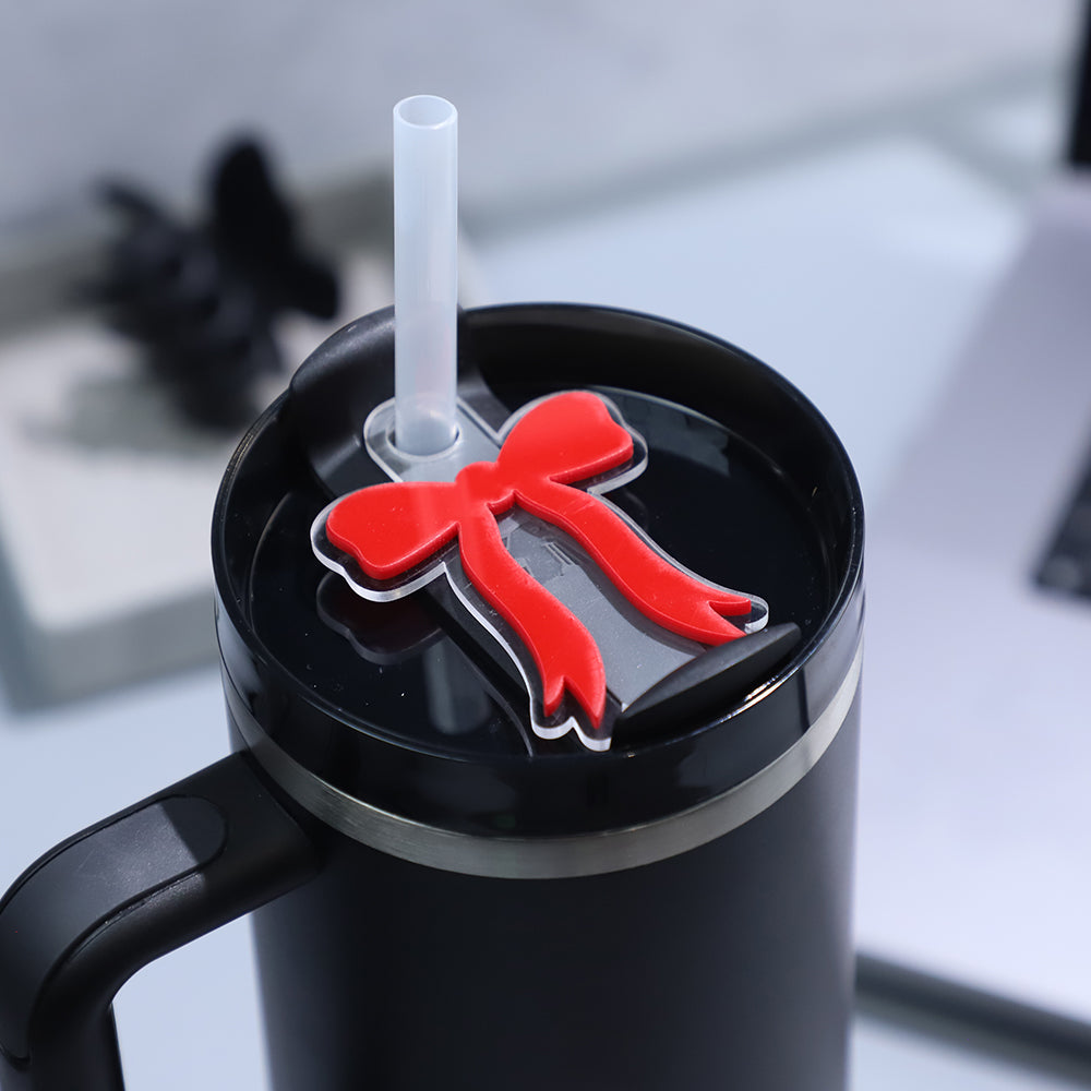 OwlLaser Slender Bow Ribbon Tumbler Tags 40oz / 30oz