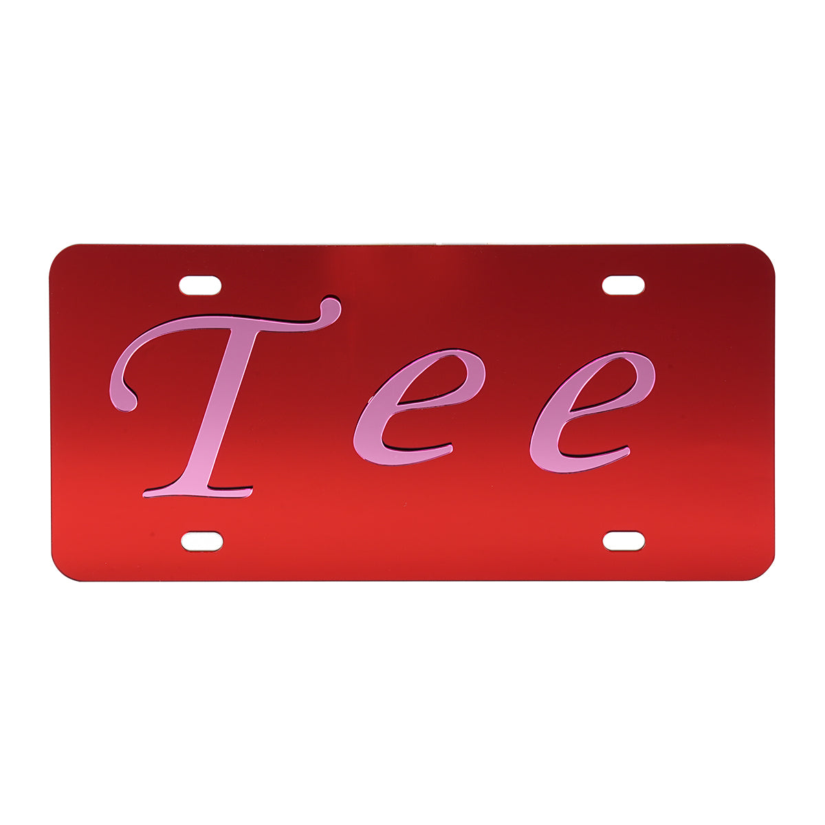 Owllaser Custom License Plate for Front of Car, Personalized Name Text & Fonts & Colors