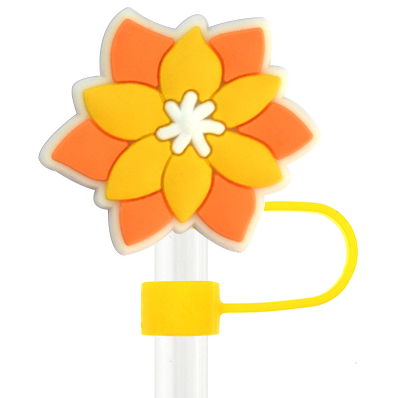 Owllaser Creative Cute Flower Straw Topper (9Pcs) for 10mm Straw