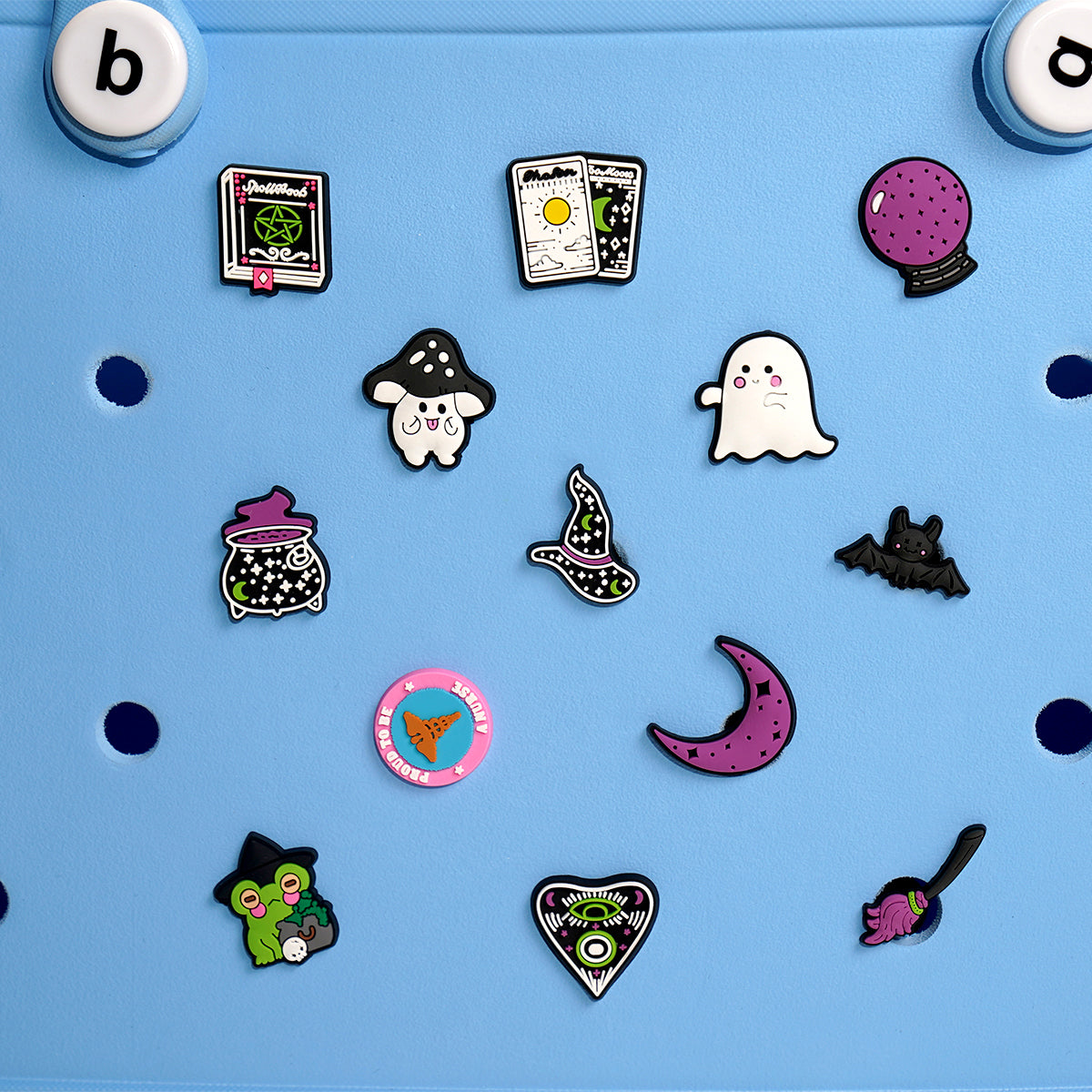 Owllaser Halloween Series Charms for Handbags, Accessories PVC for Bogg Bags(13PCS)