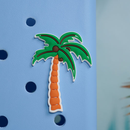 Owllaser Coconut Tree Charm for Handbags, Accessories PVC Rubber for Bogg Bags