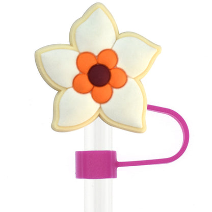 Owllaser Creative Cute Flower Straw Topper (9Pcs) for 10mm Straw