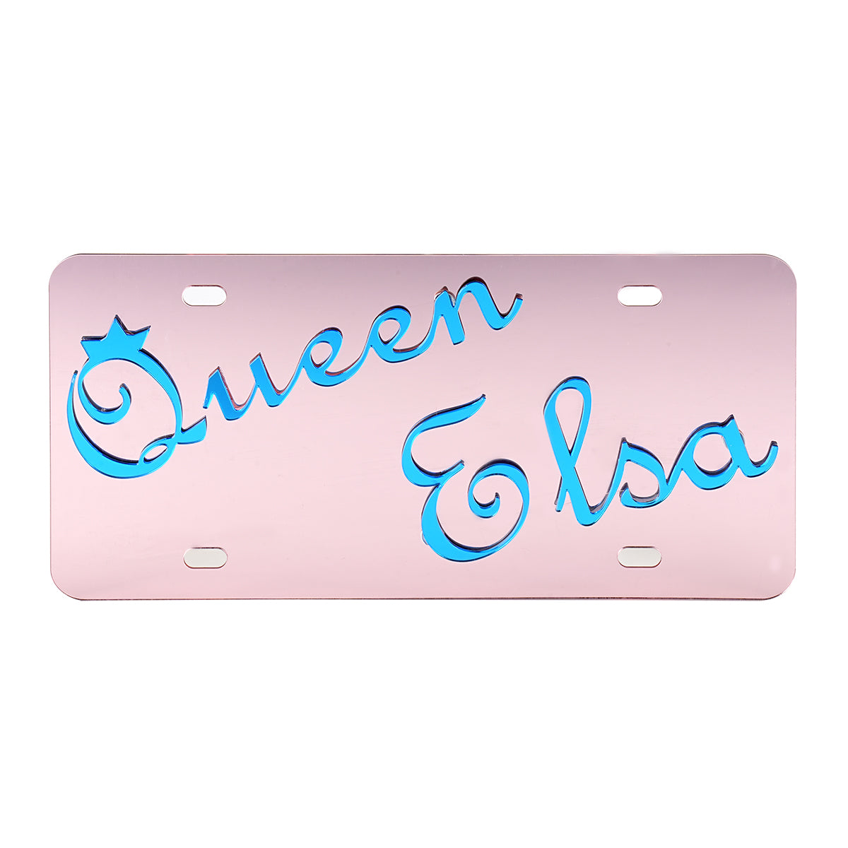 Owllaser Custom License Plate for Front of Car, Personalized Name Text & Fonts & Colors