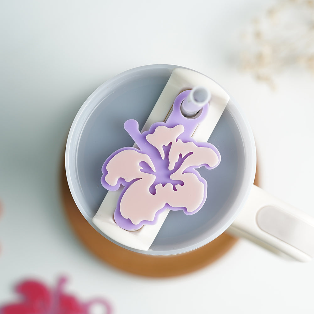 OwlLaser Hibiscus Flower Tumbler Tags 40oz / 30oz