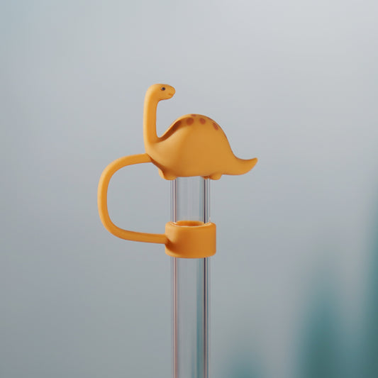 Owllaser Diplodocus Straw Topper, PVC Straw Accessory for 10mm Straw