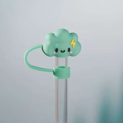 Owllaser Lightning Cloud Straw Topper, 10mm Straw Accessory