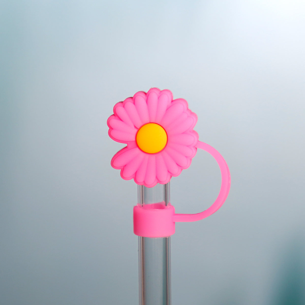 Owllaser Bright Sunflower Straw Topper, PVC Straw Accessory for 10mm Straw