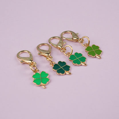 Owllaser Four-Leaf Clover Keychain, Accessories for Backpacks