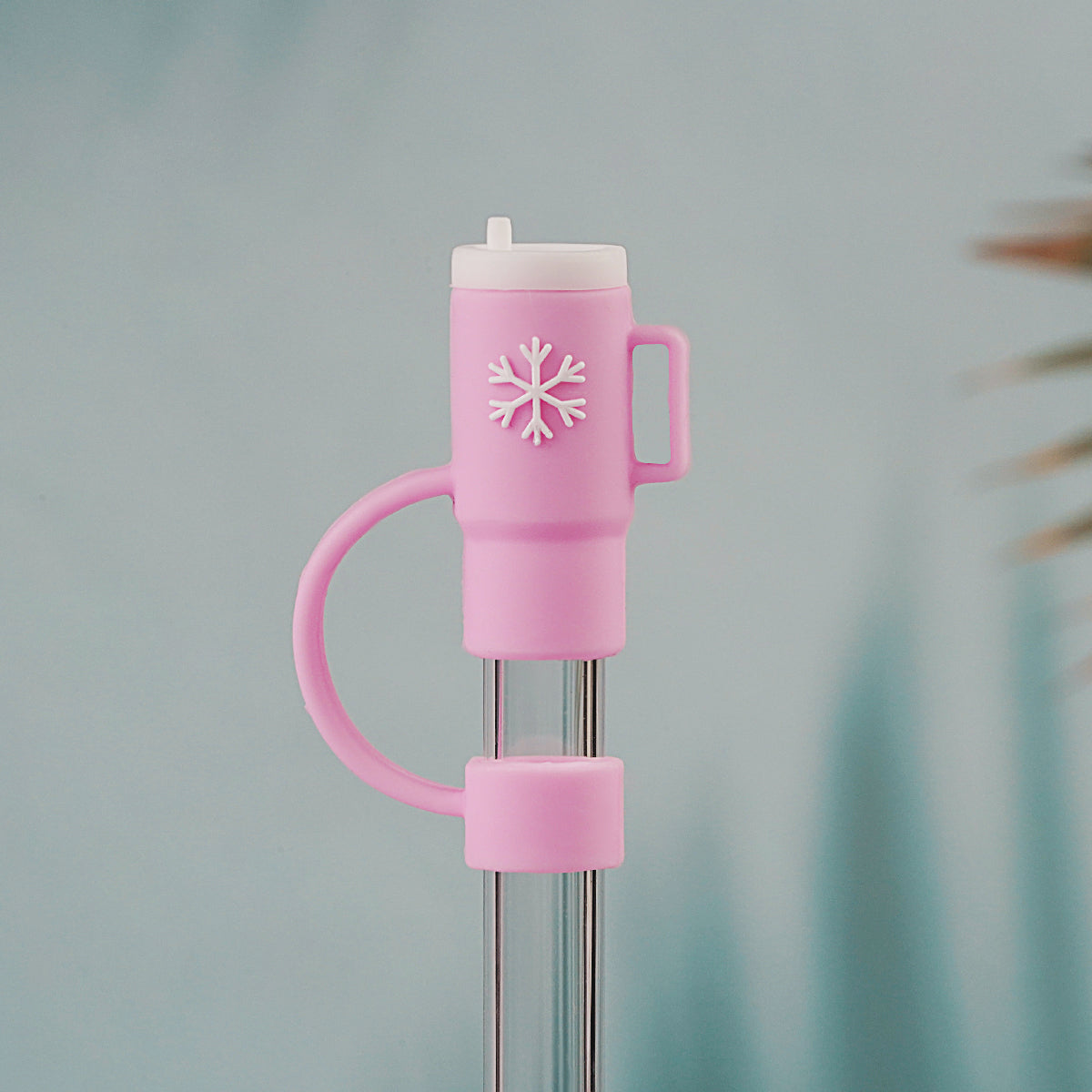 Owllaser Cute Hot Snowflake Cup Straw Topper, 10mm Straw Accessory