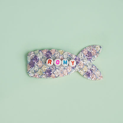 Owllaser Custom Name Mermaid Hair Clip