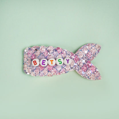 Owllaser Custom Name Mermaid Hair Clip