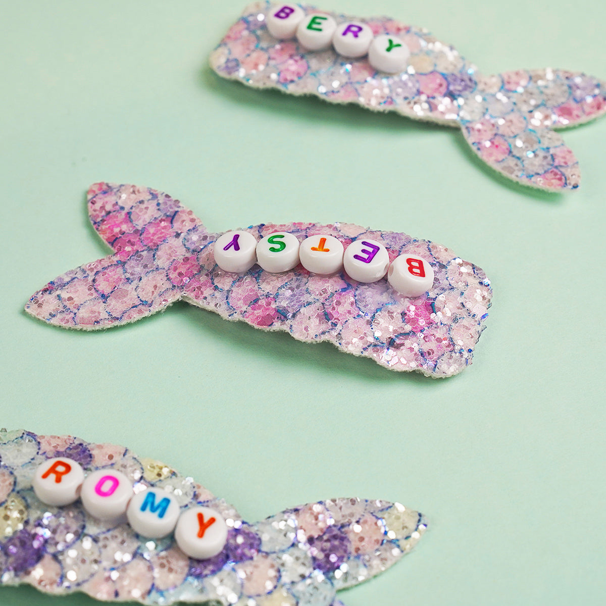 Owllaser Custom Name Mermaid Hair Clip