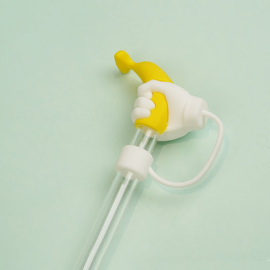 Owllaser Banana Straw Stopper, PVC Straw Accessory for 10mm Straw