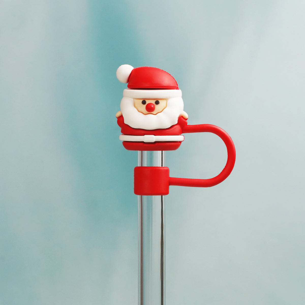 Owllaser Hot Santa Claus Straw Topper, PVC Straw Accessory for 10mm Straw