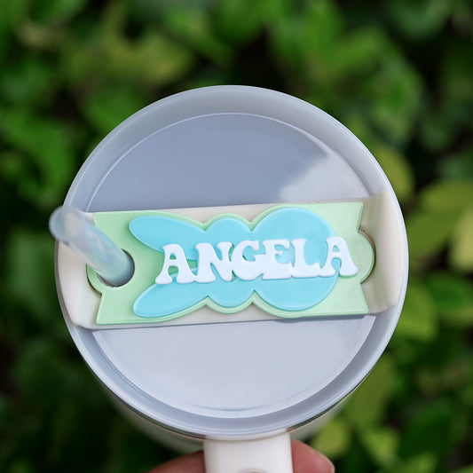 Owllaser Rabbit Acrylic Tumbler Tag,  Custom Name, Color 40oz / 30oz