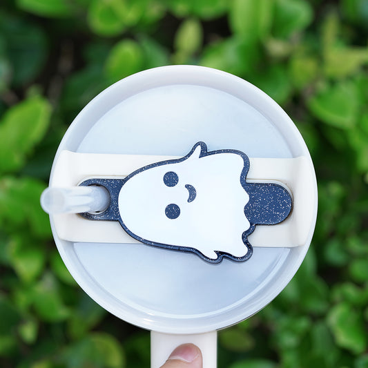 Owllaser Cute Ghost Acrylic Tumbler Tag, Color 40oz / 30oz