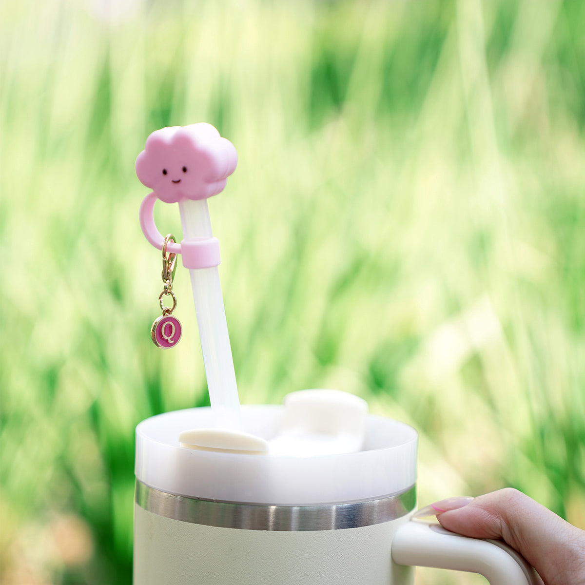 Owllaser Fluffy Cloud Straw Topper, Cap, Accessory for 10mm Straw