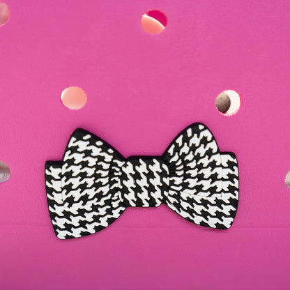 Owllaser Bow tie for HandBags, Accessories PVC Rubber for Bogg Bags