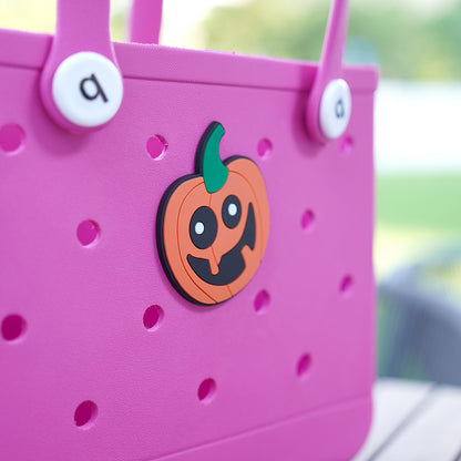 Owllaser Pumpkin HandBag Accessories PVC Rubber Totes Inserts Charms for Bogg Bag