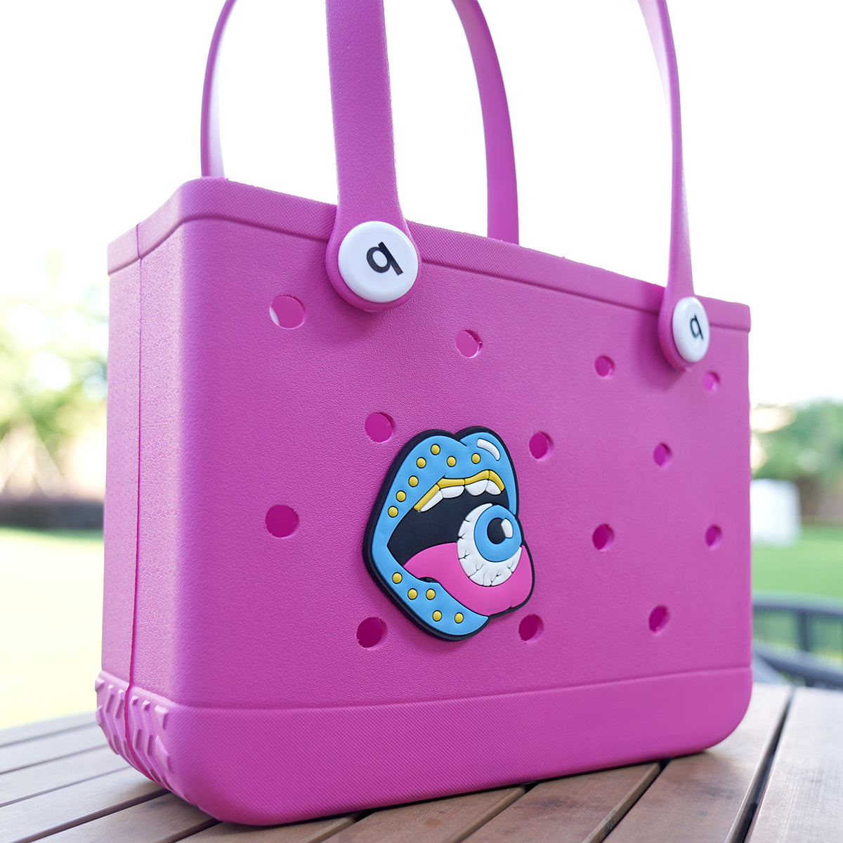 Owllaser Big Mouth Beach Bag Accessories PVC Rubber Tote Bag Insert Charms for Bogg Bag