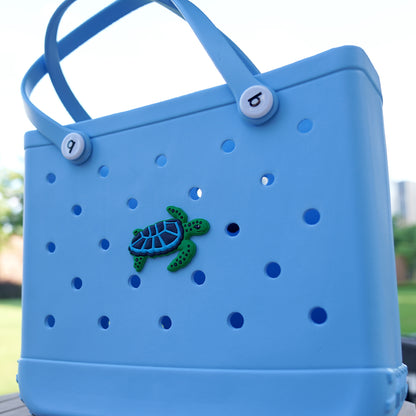 Owllaser Turtle HandBag Accessories PVC Rubber Totes Inserts Charms for Bogg Bag