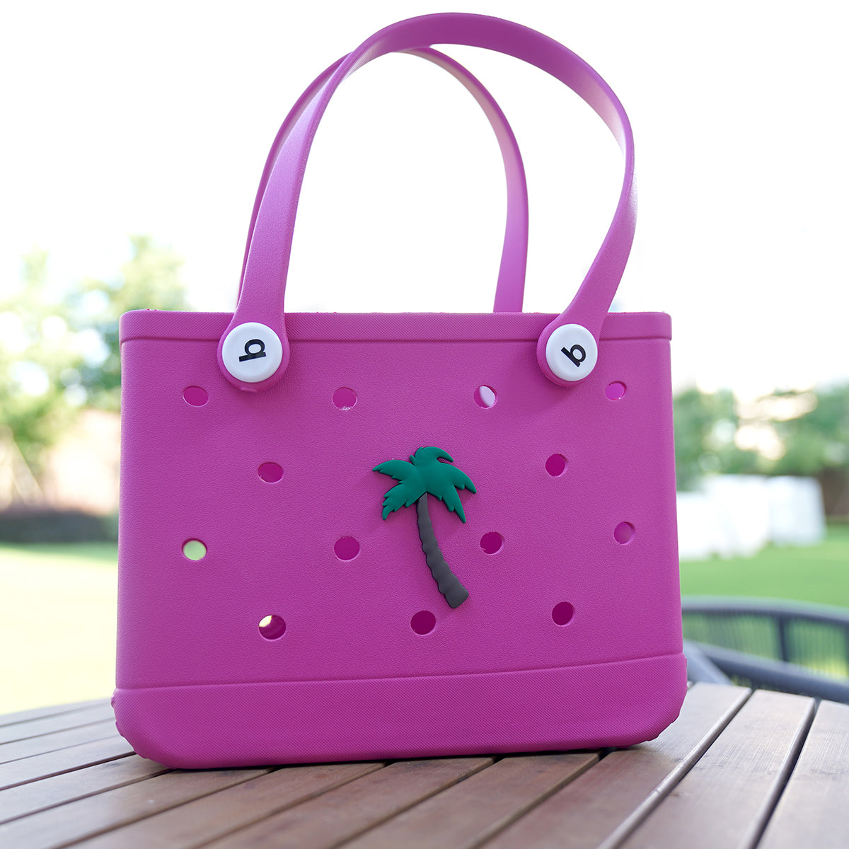 Owllaser Tree  Charms, Rubber Beach Bag Tote Handbag Bogg Bag