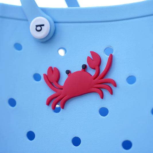 Owllaser Crab HandBag Accessories PVC Rubber Totes Inserts Charms for Bogg Bag