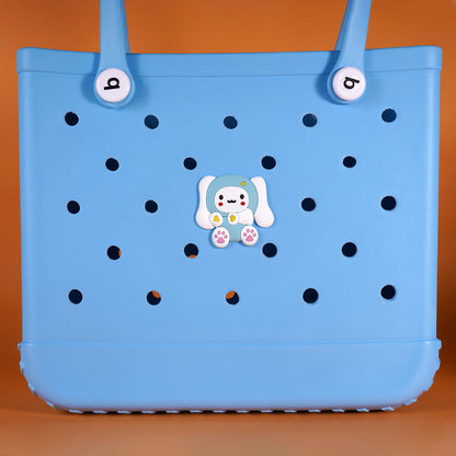 Owllaser Light Blue Rabbit Charm for Bogg Handbag