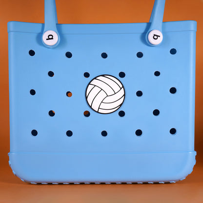 Owllaser Volleyball Charm for Bogg Handbag