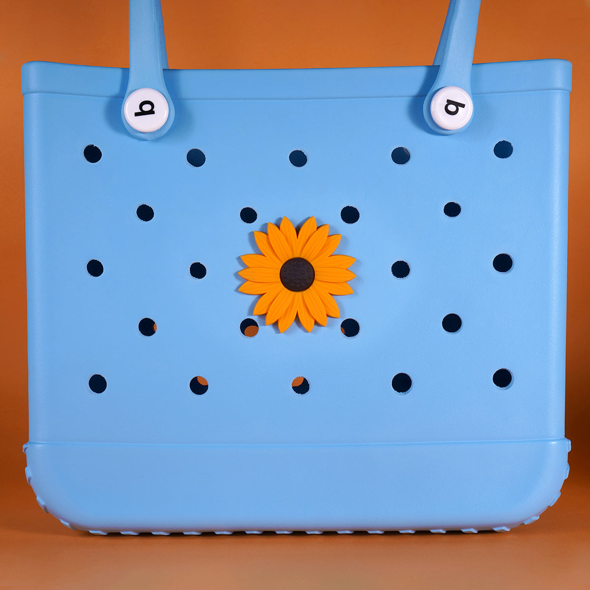 Owllaser Sunflowers Charm for Bogg Handbag